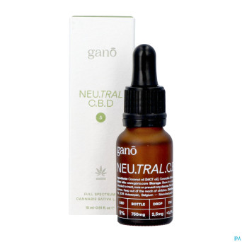 Gano care neutral 5% cbd oil    15ml