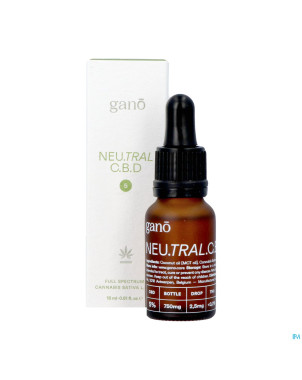 Gano care neutral 5% cbd oil    15ml