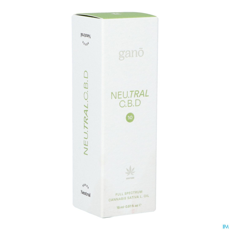 Gano care neutral 10% cbd oil  15ml