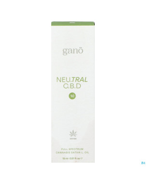 Gano care neutral 10% cbd oil  15ml