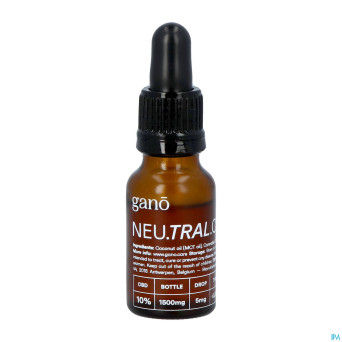 Gano care neutral 10% cbd oil  15ml