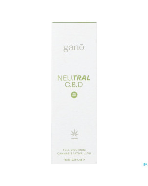 Gano care neutral 20% cbd oil    15ml