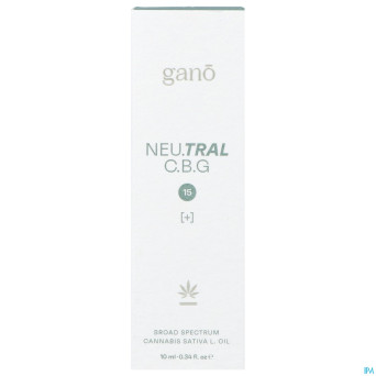 Gano care neutral 15% cbg&cbd oil    10ml