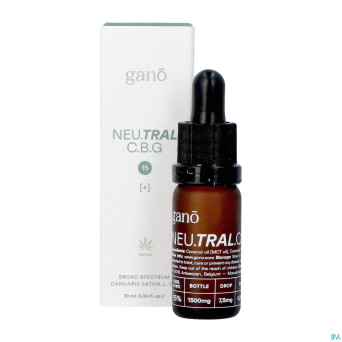 Gano care neutral 15% cbg&cbd oil    10ml