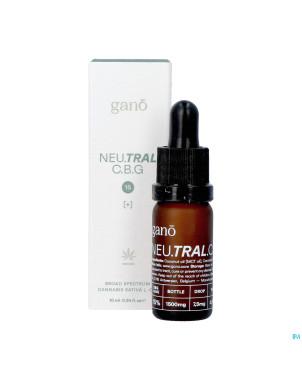 Gano care neutral 15% cbg&cbd oil    10ml