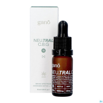 Gano care neutral 15% cbg&cbd oil    10ml