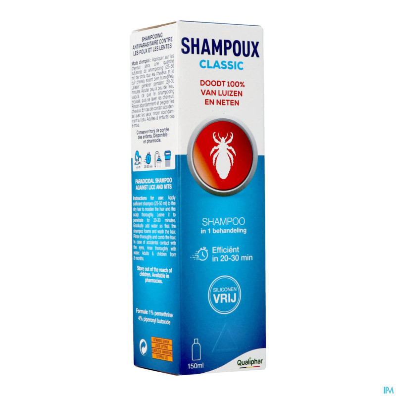 Shampoux classic shampooing a/poux    150ml