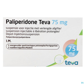 Paliperidone teva 75mg susp inj lib.pr. ser.prer.1