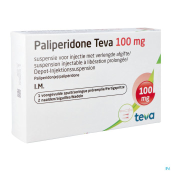 Paliperidone teva100mg susp inj lib.pr. ser.prer.1