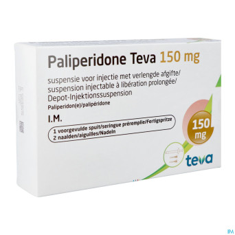 Paliperidone teva150mg susp inj lib.pr. ser.prer.1