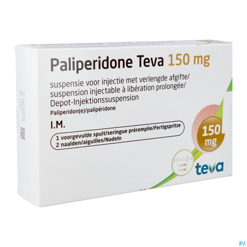 Paliperidone teva150mg susp inj lib.pr. ser.prer.1