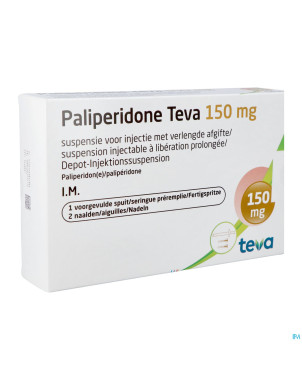 Paliperidone teva150mg susp inj lib.pr. ser.prer.1