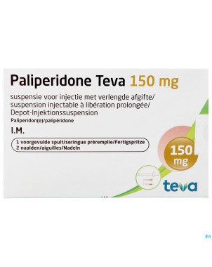 Paliperidone teva150mg susp inj lib.pr. ser.prer.1