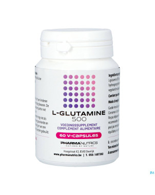 L glutamine 500 v-caps 60    pharmanutrics