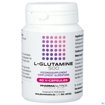 L glutamine 500 v-caps 60    pharmanutrics