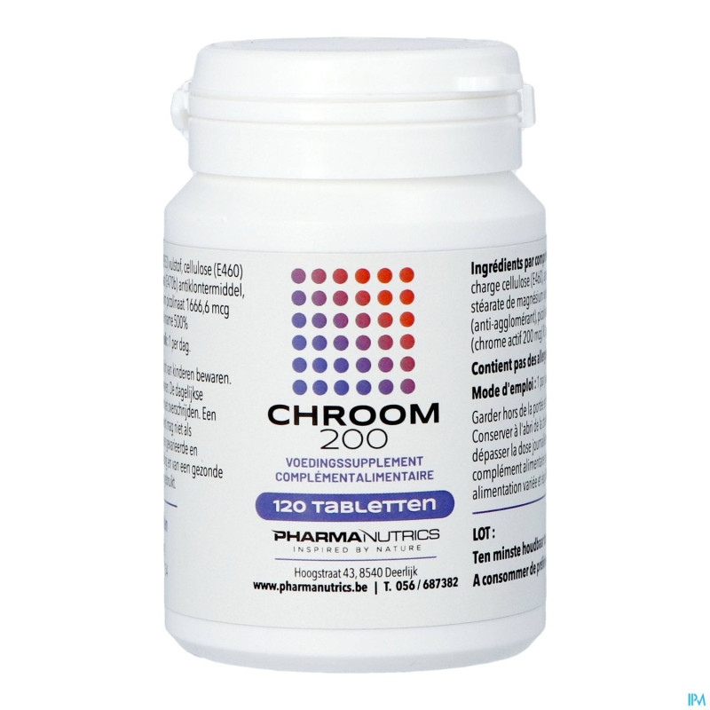 Chrome 200 active comp 120    pharmanutrics