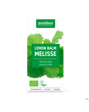 Purasana vegan melisse 300mg bio    v-caps 60