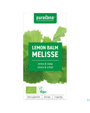 Purasana vegan melisse 300mg bio    v-caps 60