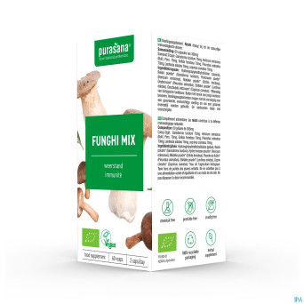 Purasana funghi mix 210mg bio    v-caps 60