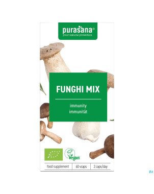 Purasana funghi mix 210mg bio    v-caps 60
