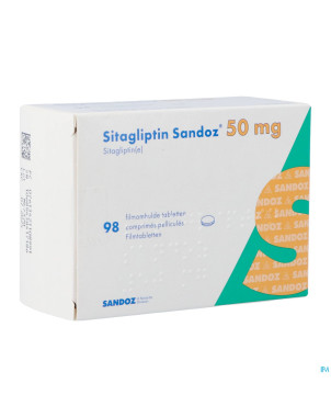 Sitagliptin sandoz  50mg comp pell  98