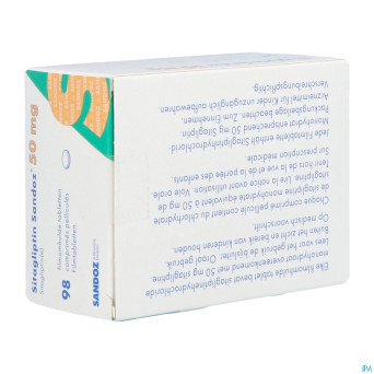 Sitagliptin sandoz  50mg comp pell  98