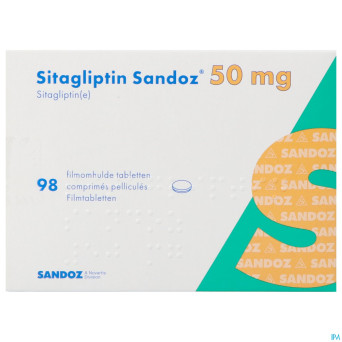 Sitagliptin sandoz  50mg comp pell  98