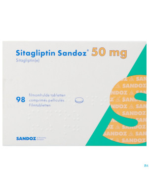 Sitagliptin sandoz  50mg comp pell  98
