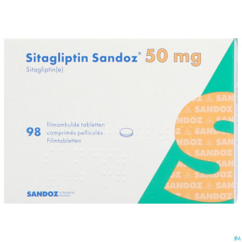 Sitagliptin sandoz  50mg comp pell  98