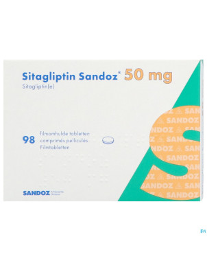 Sitagliptin sandoz  50mg comp pell  98