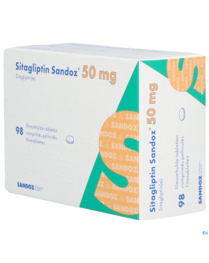Sitagliptin sandoz  50mg comp pell  98
