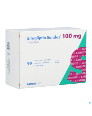 Sitagliptin sandoz 100mg comp pell  98