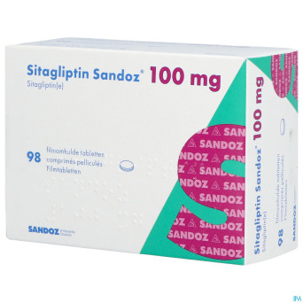 Sitagliptin sandoz 100mg comp pell  98