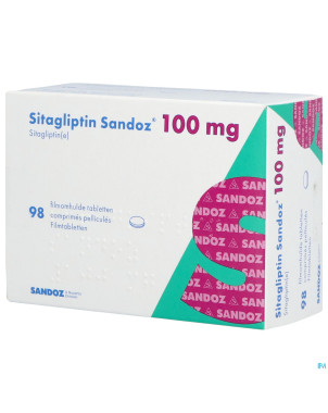 Sitagliptin sandoz 100mg comp pell  98
