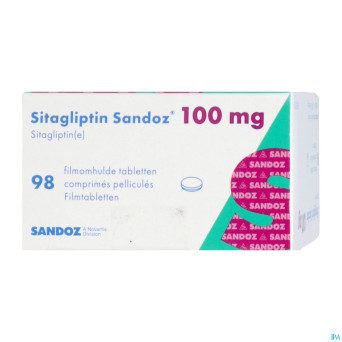 Sitagliptin sandoz 100mg comp pell  98