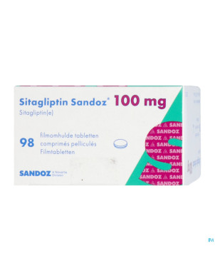 Sitagliptin sandoz 100mg comp pell  98