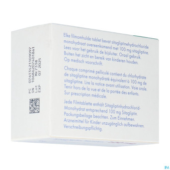 Sitagliptin sandoz 100mg comp pell  98