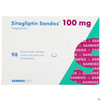 Sitagliptin sandoz 100mg comp pell  98