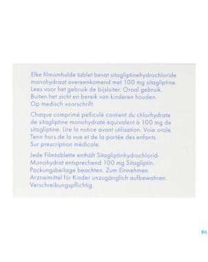 Sitagliptin sandoz 100mg comp pell  98