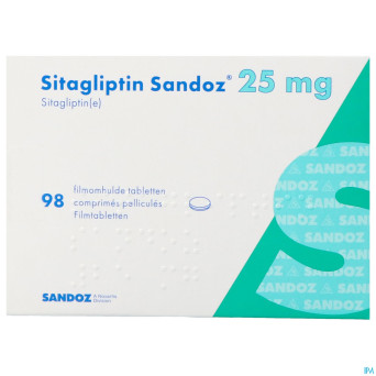 Sitagliptin sandoz  25mg comp pell  98
