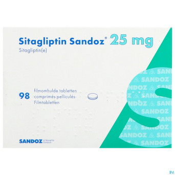 Sitagliptin sandoz  25mg comp pell  98