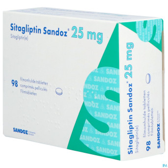Sitagliptin sandoz  25mg comp pell  98