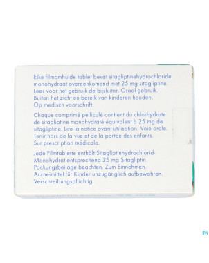 Sitagliptin sandoz  25mg comp pell  98