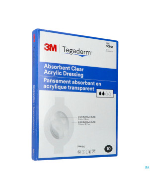 Tegaderm 3m absorb.transp ster 11,1x12,7cm 5 90801