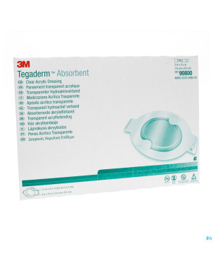 Tegaderm 3m absorb.transp oval 7,6x9,5cm 10 90800