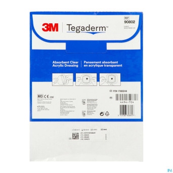 Tegaderm 3m absorb.transp ster 14,9x15,2cm10 90802