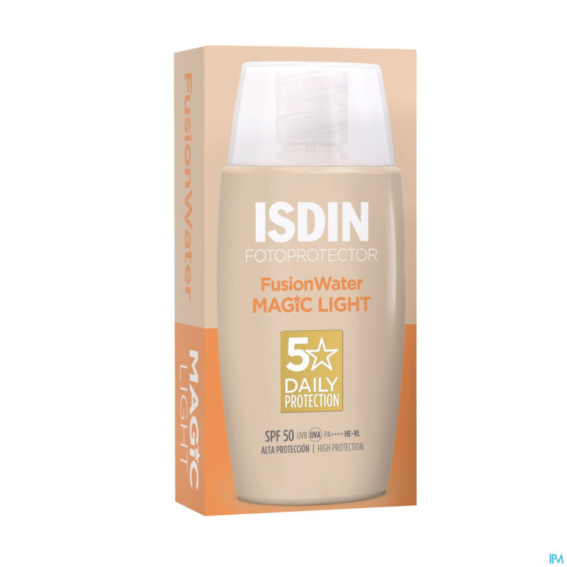 Isdin fotoprotector fusion water light ip50+  50ml