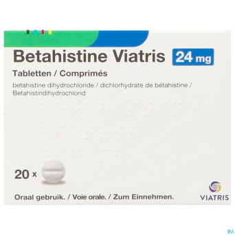 Betahistine viatris 24mg comp 20