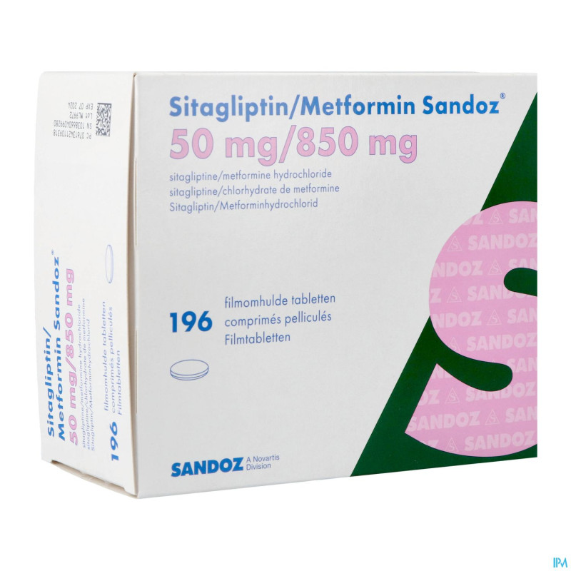 Sitagliptin metformin sand. 50/ 850mg comp pell196