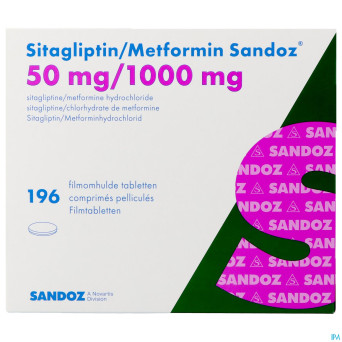 Sitagliptin metformin sand. 50/1000mg comp pell196